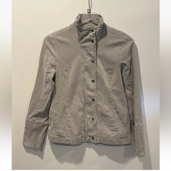 Lucky Brand Gray Utility Jacket Pockets Women’s Size‎ Small (BR) - Picture 1 of 4